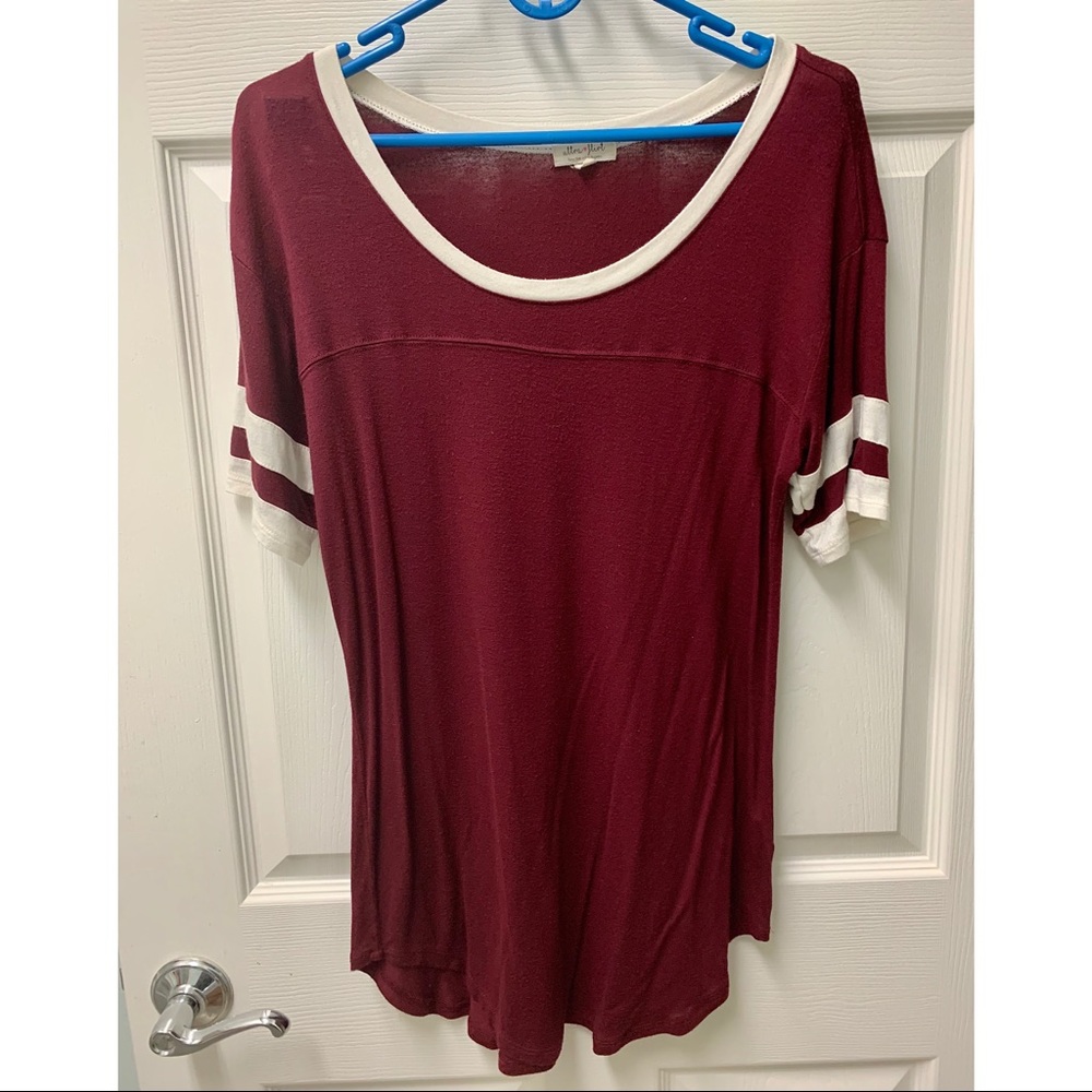 Maroon Fitted Tee
